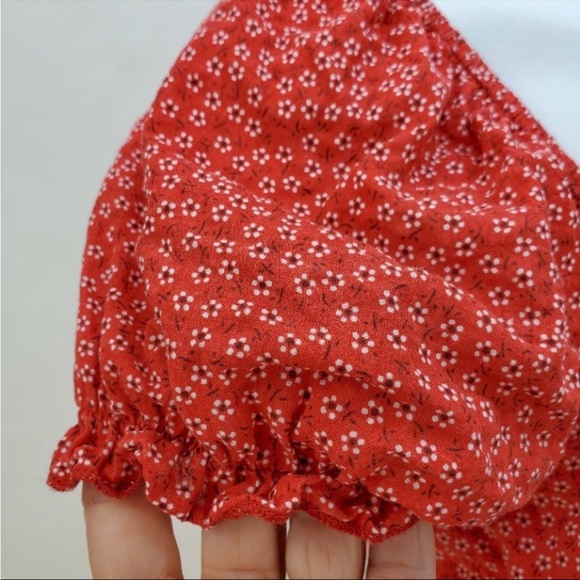 Princess polly Laura red crop top - Picture 4 of 6